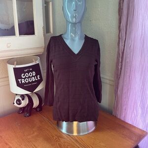 Elegant Black V-Neck Blouse